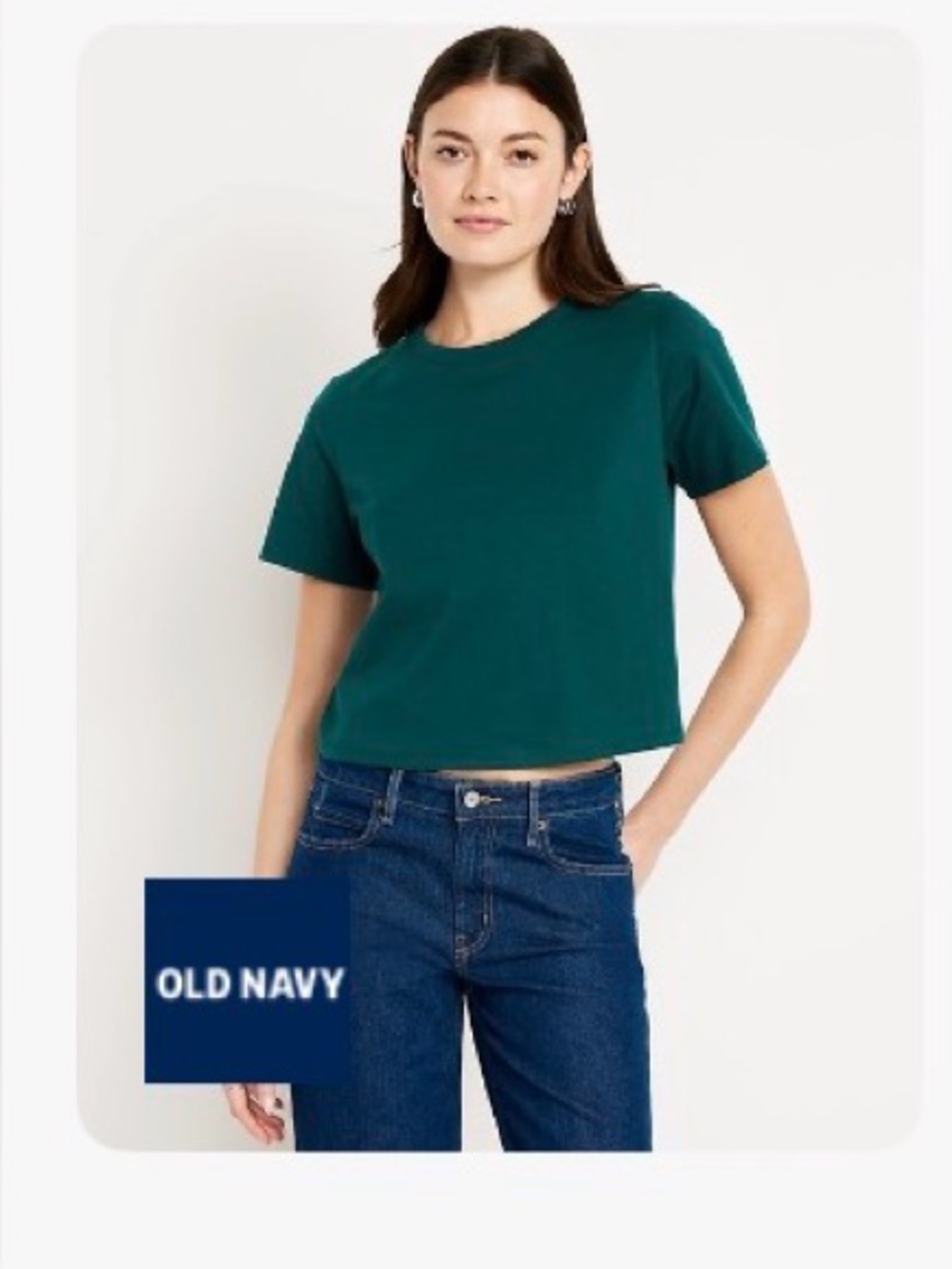 Old Navy Everywear Crop T-Shirt - Jet Stream - XL